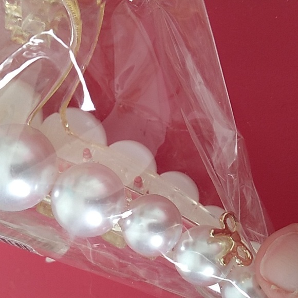 Flower gem gold clear hair comb and clip - Picture 6 of 8